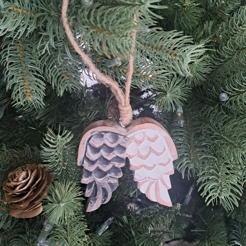 Good Omens Angel Aziraphale Demon Crowley Christmas ornament